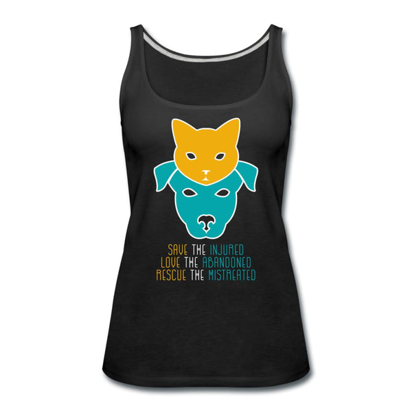 Save the injured, love the abandoned, rescue the mistreated Women's Tank Top-Women’s Premium Tank Top | Spreadshirt 917-I love Veterinary