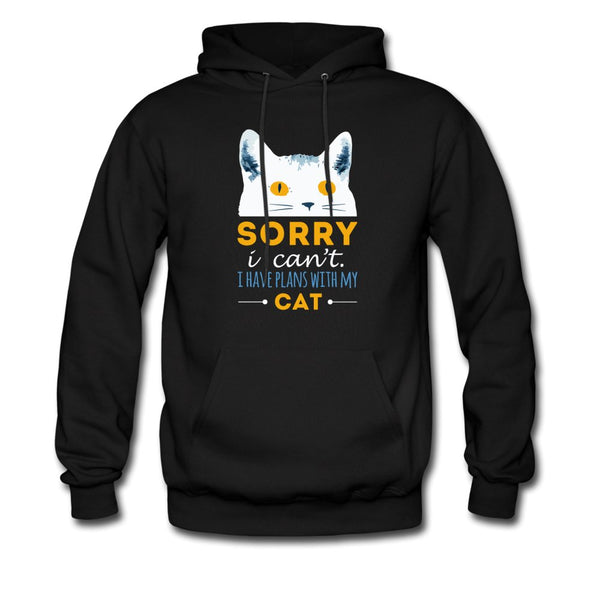 Sorry I can't I have plans with my Cat Unisex Hoodie-Men's Hoodie | Hanes P170-I love Veterinary