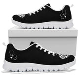 Stethoscope with Pawprints Heart - Women's Sneakers-Sneakers-I love Veterinary