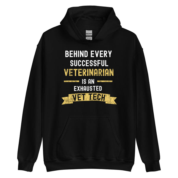 Successful Vet, Exhausted Vet Tech Unisex Hoodie-Unisex Hoodie | Gildan 18500-I love Veterinary