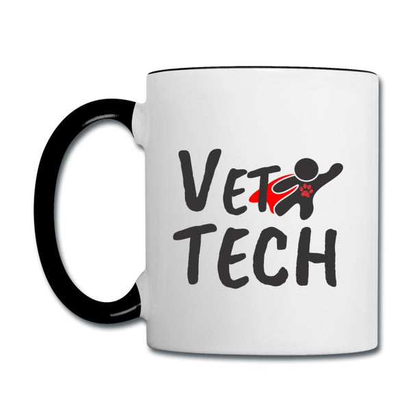 Super Vet Tech Contrast Coffee Mug-Contrast Coffee Mug | BestSub B11TAA-I love Veterinary