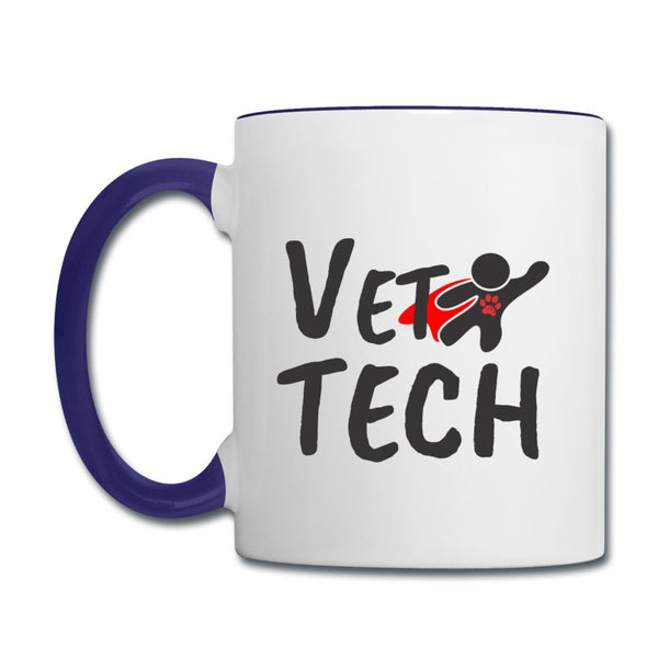 Super Vet Tech Contrast Coffee Mug-Contrast Coffee Mug | BestSub B11TAA-I love Veterinary