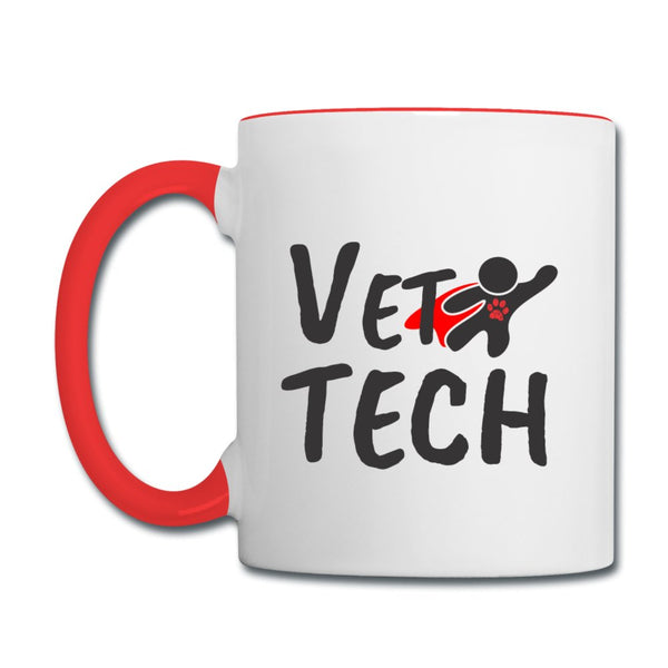Super Vet Tech Contrast Coffee Mug-Contrast Coffee Mug | BestSub B11TAA-I love Veterinary