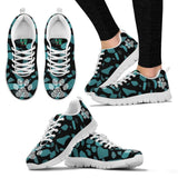 Terra Pattern with Pawprints - Women's Sneakers-Sneakers-I love Veterinary