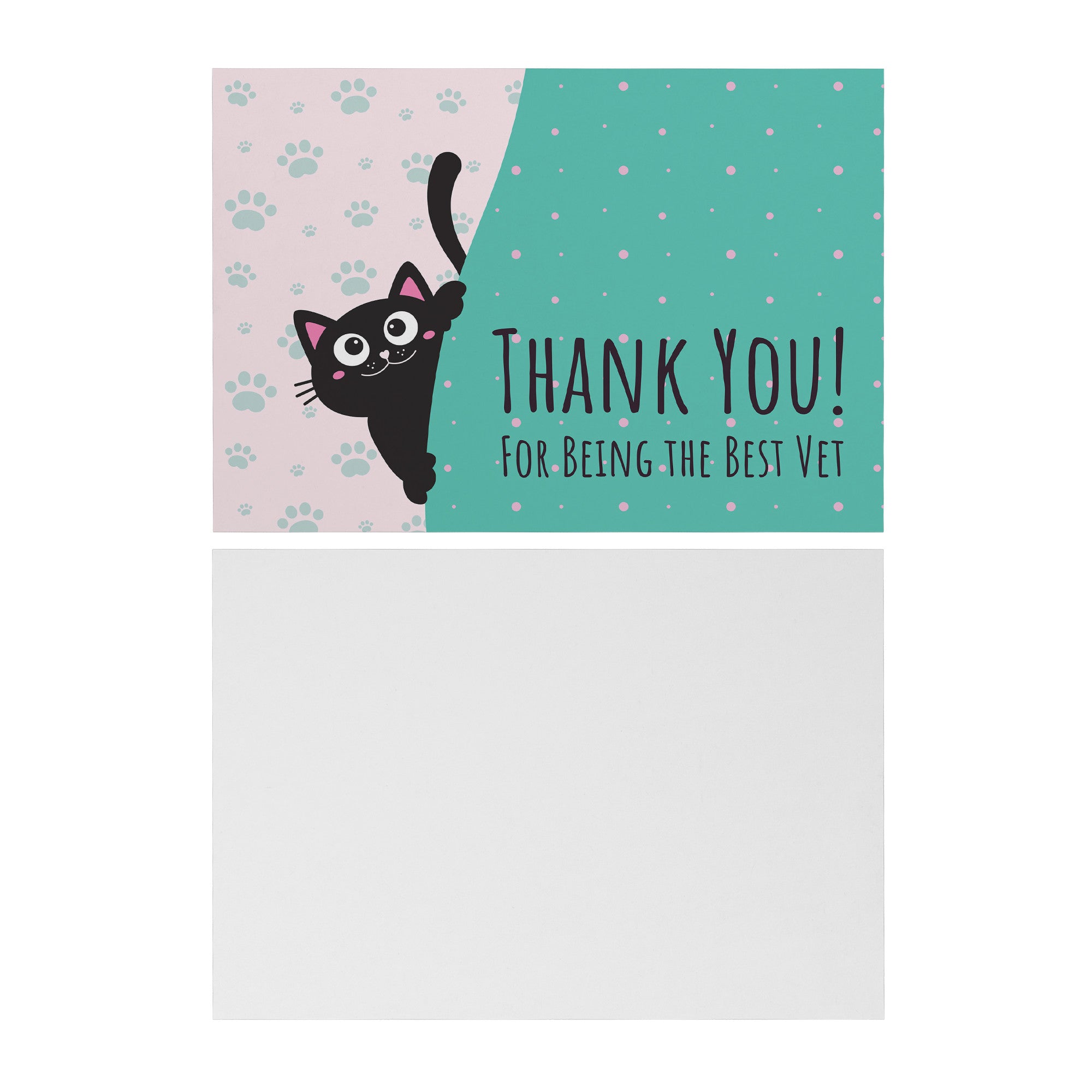 Thank you for being the best Vet - Flat Cards Set – I love Veterinary for Free Printable Cat Thank You Cards