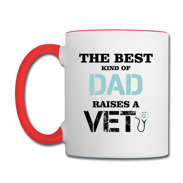 The best kind of Dad raises a Vet Contrast Coffee Mug-Contrast Coffee Mug | BestSub B11TAA-I love Veterinary