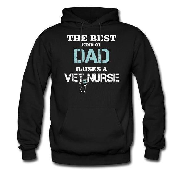 The best kind of Dad raises a Vet Nurse Unisex Hoodie-Men's Hoodie | Hanes P170-I love Veterinary