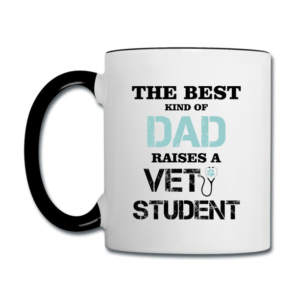 The best kind of Dad raises a Vet Student Contrast Coffee Mug-Contrast Coffee Mug | BestSub B11TAA-I love Veterinary