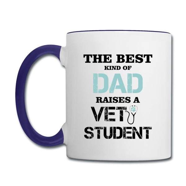 The best kind of Dad raises a Vet Student Contrast Coffee Mug-Contrast Coffee Mug | BestSub B11TAA-I love Veterinary