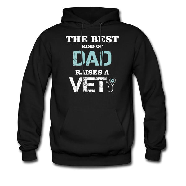 The best kind of Dad raises a Vet Unisex Hoodie-Men's Hoodie | Hanes P170-I love Veterinary