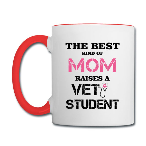 The best kind of Mom raises a Vet Student Contrast Coffee Mug-Contrast Coffee Mug | BestSub B11TAA-I love Veterinary