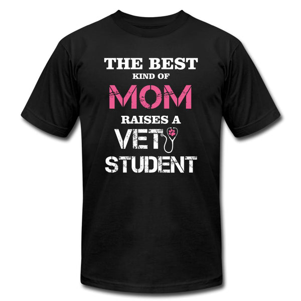 The best kind of Mom raises a Vet Student Unisex Jersey T-Shirt by Bella + Canvas-Unisex T-Shirt | Bella + Canvas 3001-I love Veterinary