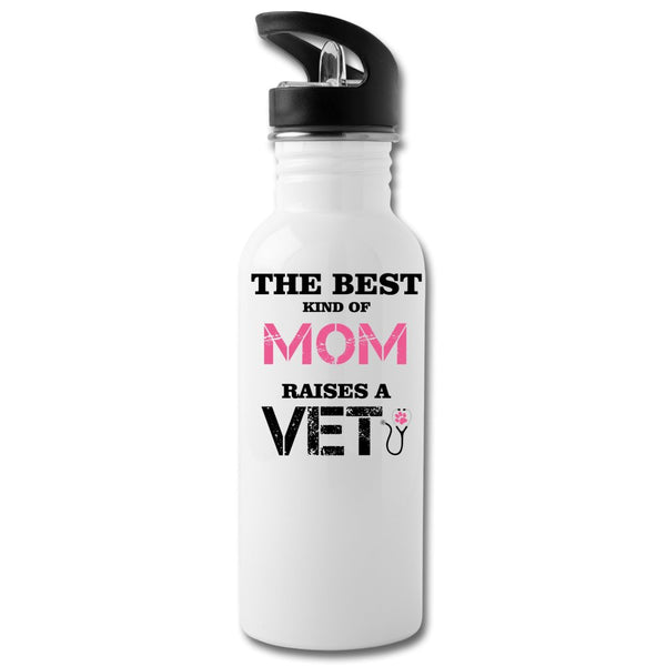 The best kind of Mom raises a Veterinarian 20oz Water Bottle-Water Bottle | BestSub BLH1-2-I love Veterinary
