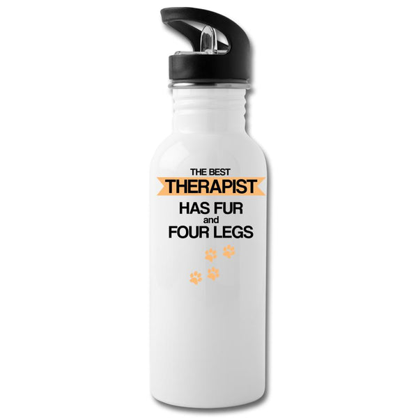 The best therapist has fur and four legs 20oz Water Bottle-Water Bottle | BestSub BLH1-2-I love Veterinary