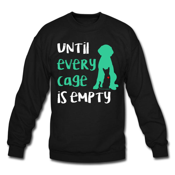 Until every cage is empty Crewneck Sweatshirt-Unisex Crewneck Sweatshirt | Gildan 18000-I love Veterinary