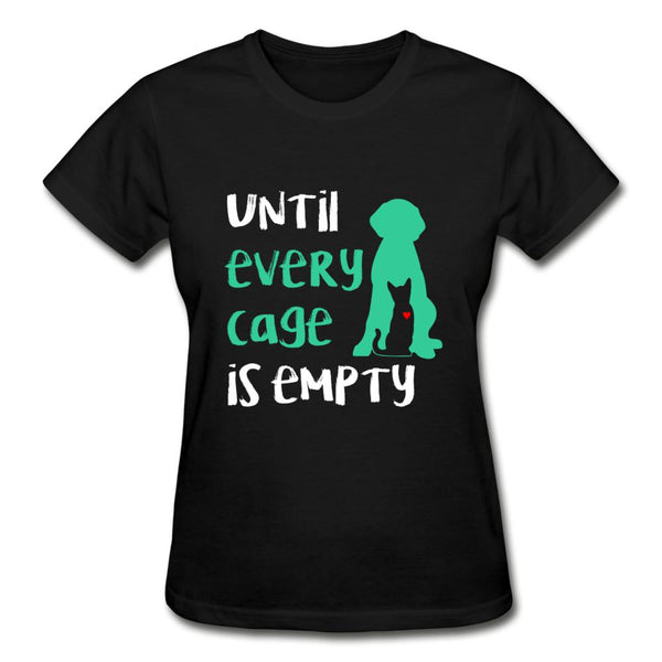 Until every cage is empty Gildan Ultra Cotton Ladies T-Shirt-Ultra Cotton Ladies T-Shirt | Gildan G200L-I love Veterinary