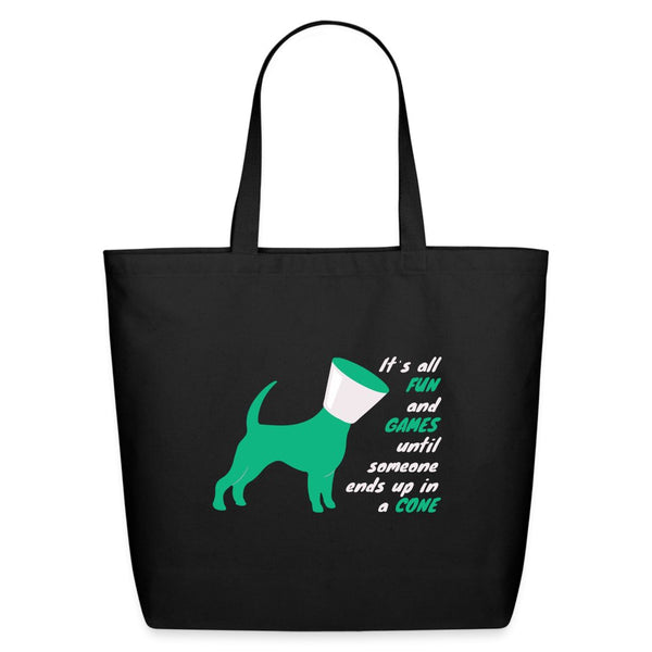 Until someone ends up in a cone Eco-Friendly Cotton Tote-Eco-Friendly Cotton Tote-I love Veterinary