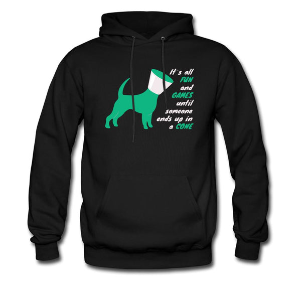 Until someone ends up in a cone Unisex Hoodie-Men's Hoodie | Hanes P170-I love Veterinary
