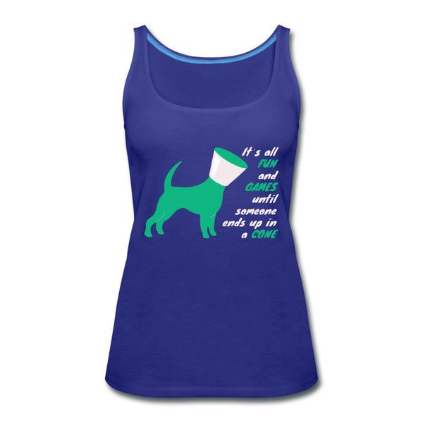 Until someone ends up in a cone Women's Tank Top-Women’s Premium Tank Top | Spreadshirt 917-I love Veterinary