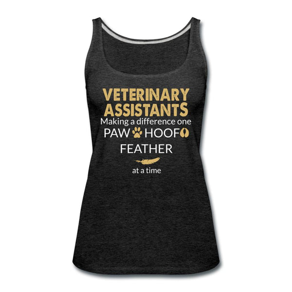 Vet Assistant- Making a Difference Women's Tank Top-Women’s Premium Tank Top | Spreadshirt 917-I love Veterinary
