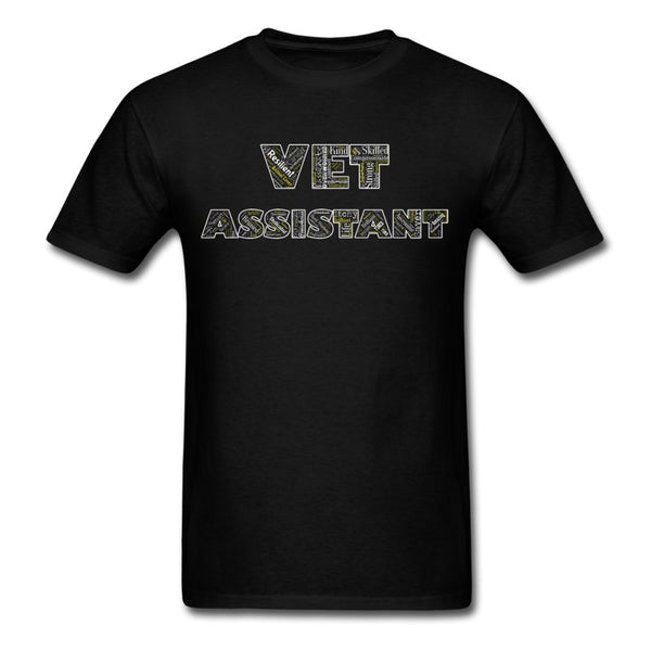 Vet Assistant Typography Unisex T-shirt-Unisex Classic T-Shirt | Fruit of the Loom 3930-I love Veterinary