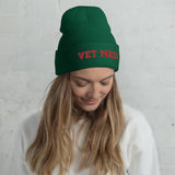Vet Med Embroidered Cuffed Beanie-Yupoong Cuffed Beanie 1501KC-I love Veterinary