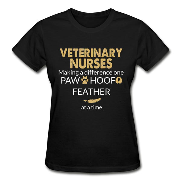 Vet Nurse- Making a Difference Gildan Ultra Cotton Ladies T-Shirt-Ultra Cotton Ladies T-Shirt | Gildan G200L-I love Veterinary