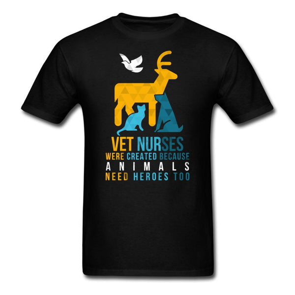 Vet nurses were created because animals need heroes too Unisex T-shirt-Unisex Classic T-Shirt | Fruit of the Loom 3930-I love Veterinary