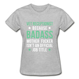 Vet Receptionist because badass mother fucker isn't an official job title Gildan Ultra Cotton Ladies T-Shirt-Ultra Cotton Ladies T-Shirt | Gildan G200L-I love Veterinary