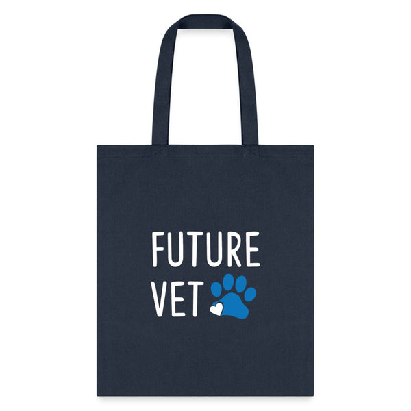 Vet Student - Future Vet Cotton Tote Bag-Tote Bag | Q-Tees Q800-I love Veterinary