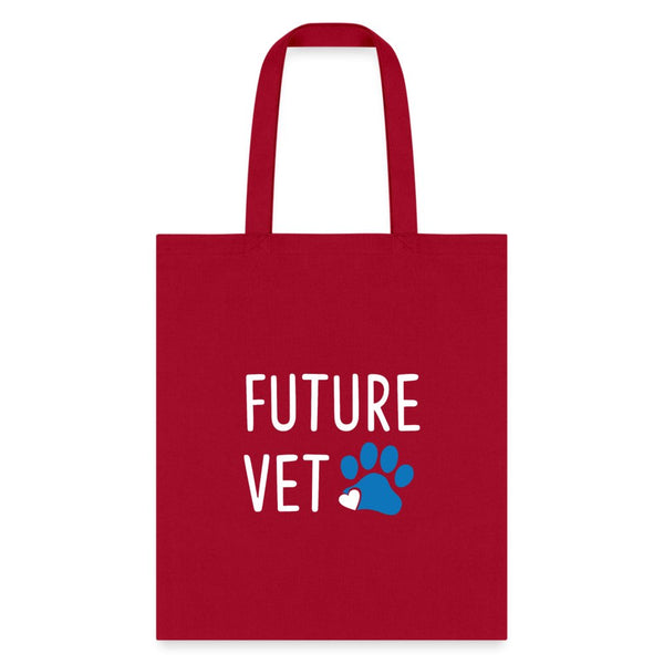 Vet Student - Future Vet Cotton Tote Bag-Tote Bag | Q-Tees Q800-I love Veterinary