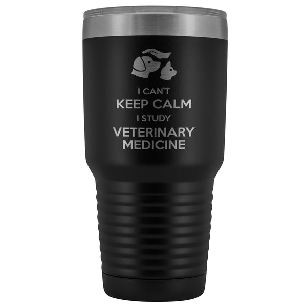 Vet Student I can't keep calm, i study veterinary medicine 30oz Vacuum Tumbler-Tumblers-I love Veterinary