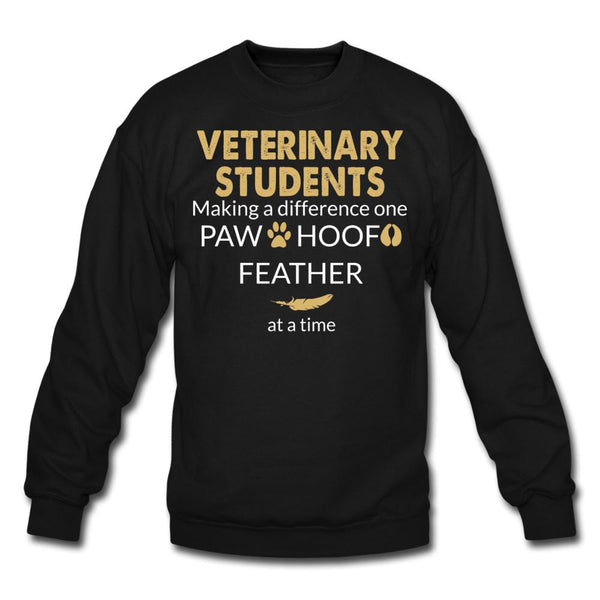 Vet Student- Making a Difference Crewneck Sweatshirt-Unisex Crewneck Sweatshirt | Gildan 18000-I love Veterinary