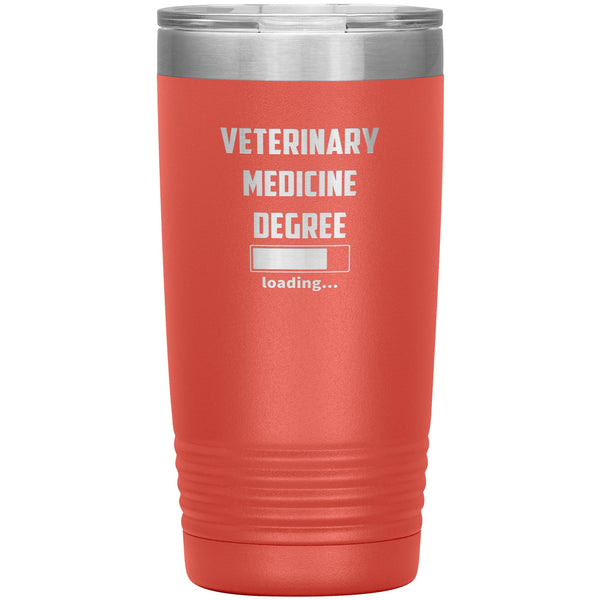 Vet Student - Veterinary medicine degree loading Vacuum Tumbler Vet Tech/Vet Student/Veterinary Gift 20 oz-Tumblers-I love Veterinary
