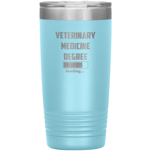 Vet Student - Veterinary medicine degree loading Vacuum Tumbler Vet Tech/Vet Student/Veterinary Gift 20 oz-Tumblers-I love Veterinary