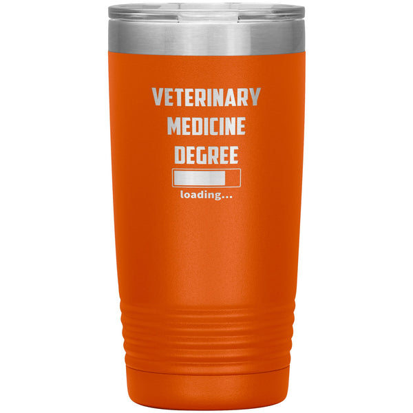 Vet Student - Veterinary medicine degree loading Vacuum Tumbler Vet Tech/Vet Student/Veterinary Gift 20 oz-Tumblers-I love Veterinary