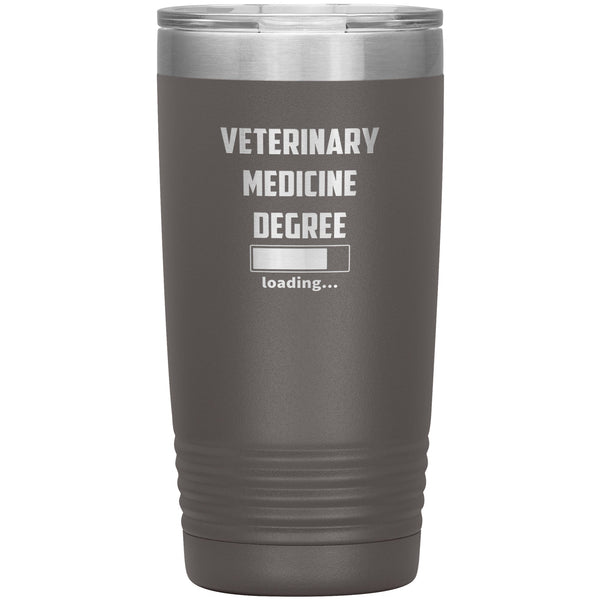 Vet Student - Veterinary medicine degree loading Vacuum Tumbler Vet Tech/Vet Student/Veterinary Gift 20 oz-Tumblers-I love Veterinary