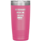 Vet Student - Veterinary medicine degree loading Vacuum Tumbler Vet Tech/Vet Student/Veterinary Gift 20 oz-Tumblers-I love Veterinary