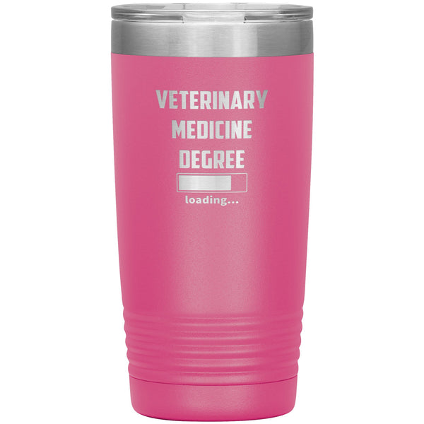 Vet Student - Veterinary medicine degree loading Vacuum Tumbler Vet Tech/Vet Student/Veterinary Gift 20 oz-Tumblers-I love Veterinary