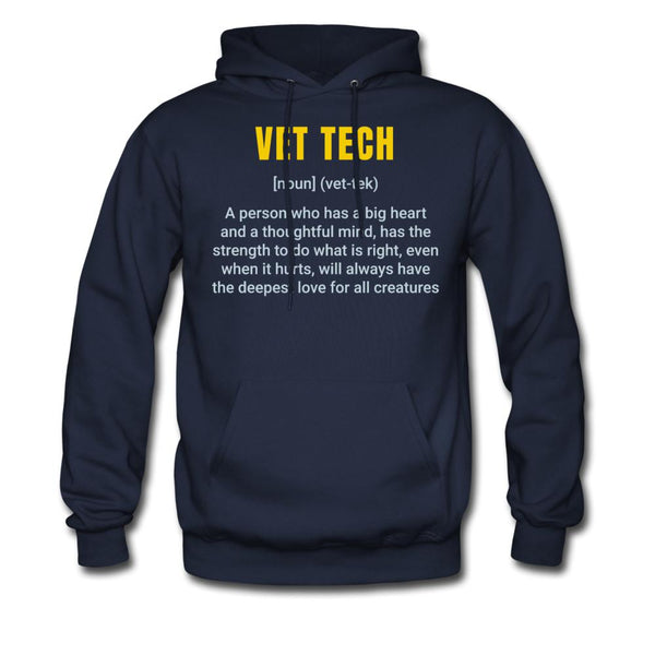 Vet Tech Definition Unisex Hoodie-Men's Hoodie | Hanes P170-I love Veterinary
