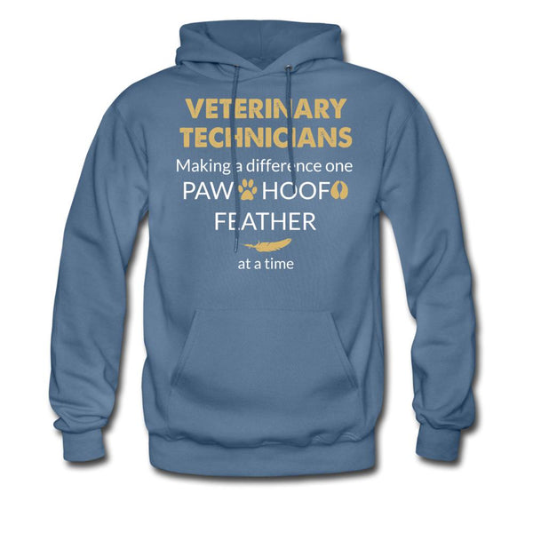 Vet Tech Making a Difference Unisex Hoodie-Men's Hoodie | Hanes P170-I love Veterinary