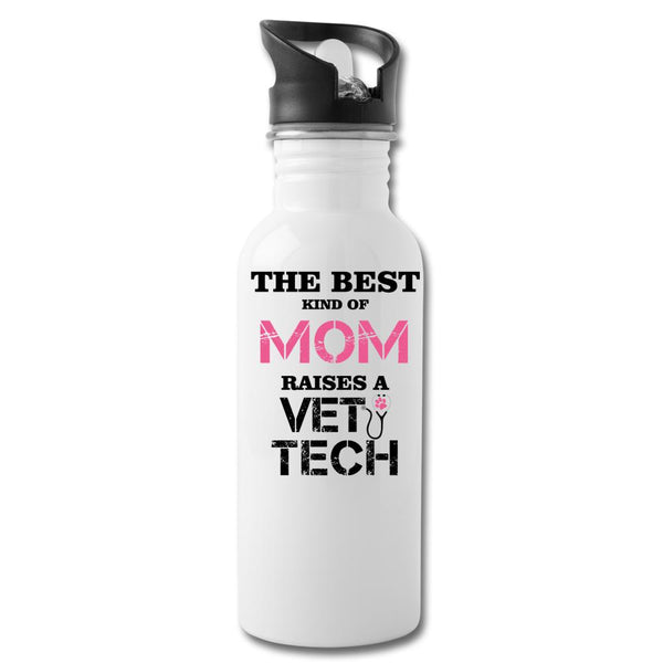 Vet Tech - The best kind of Mom raises a Vet Tech 20oz Water Bottle-Water Bottle | BestSub BLH1-2-I love Veterinary