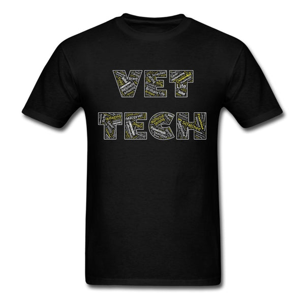 Vet Tech Typography Unisex T-Shirt-Unisex Classic T-Shirt | Fruit of the Loom 3930-I love Veterinary