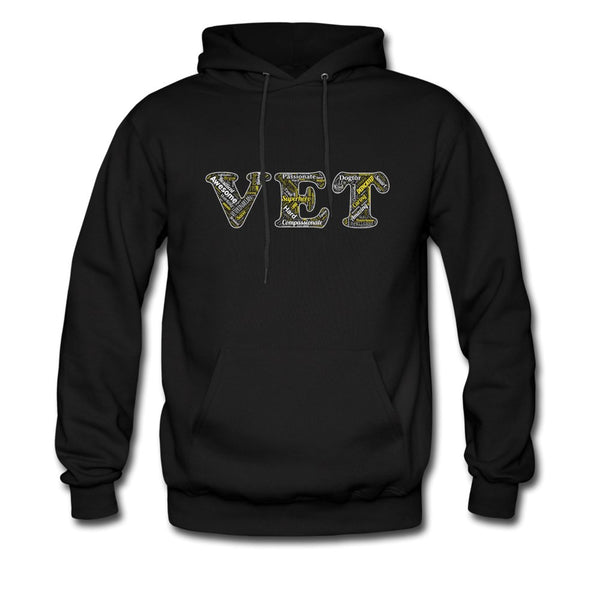 Vet Typography Unisex Hoodie-Men's Hoodie | Hanes P170-I love Veterinary