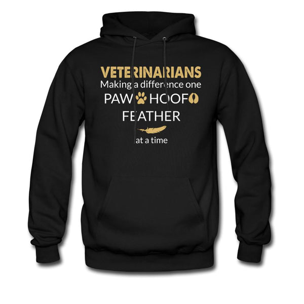 Veterinarian Making a Difference Unisex Hoodie-Men's Hoodie | Hanes P170-I love Veterinary