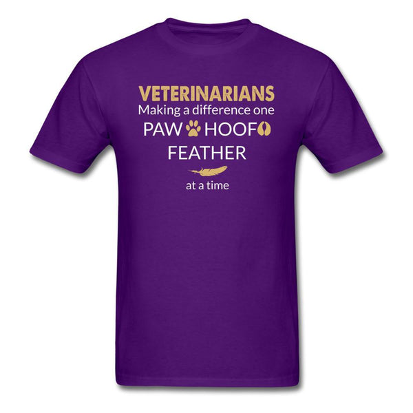 Veterinarian- Making a Difference Unisex T-shirt-Unisex Classic T-Shirt | Fruit of the Loom 3930-I love Veterinary