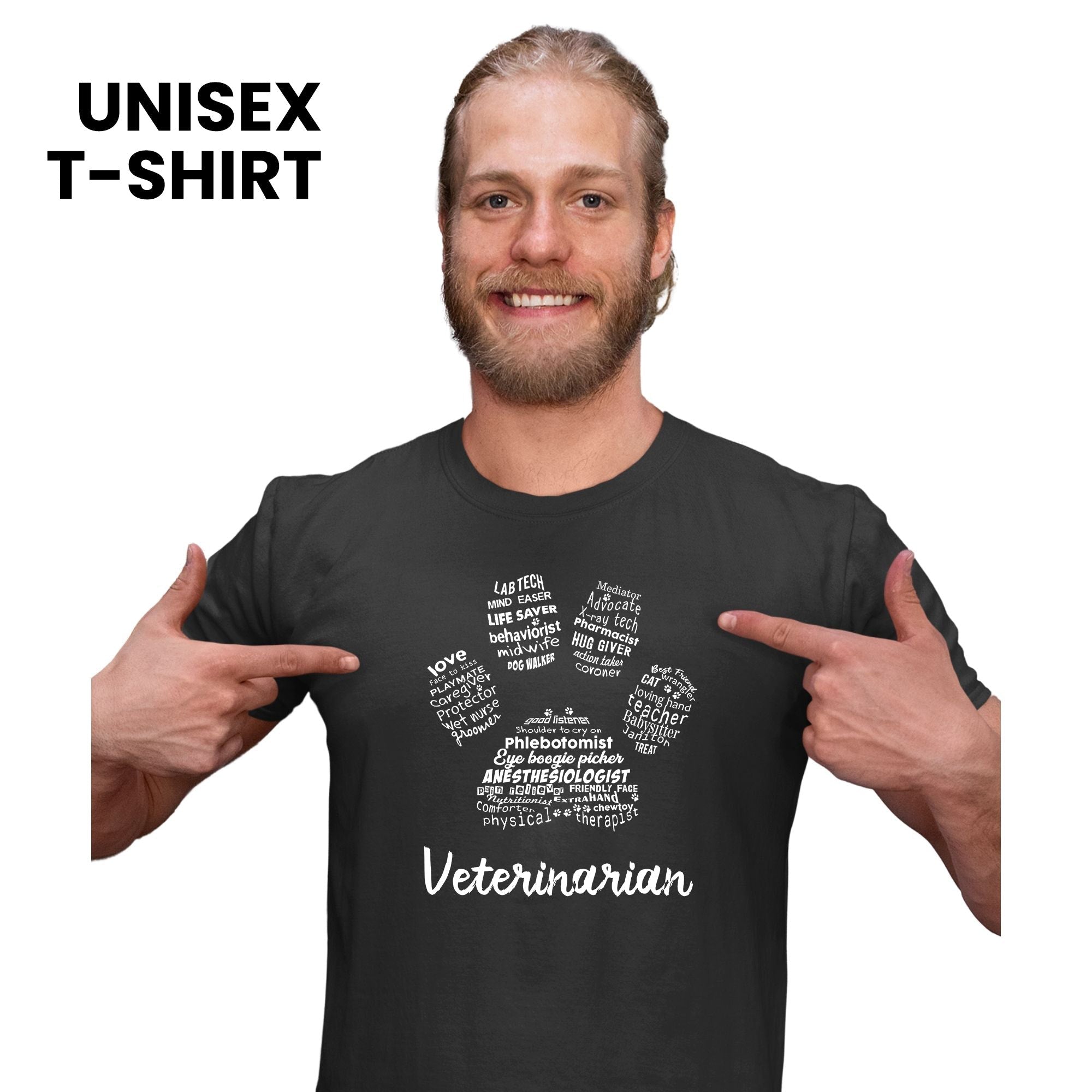 Dog Walker Tshirt With Dog Paw Print Dog Walker Tshirt With Dog Paw Print