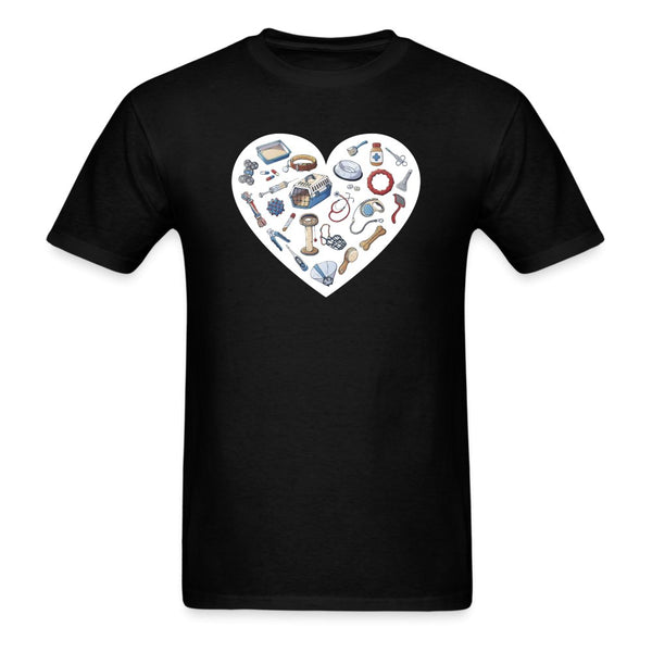 Veterinary Heart Unisex T-shirt-Unisex Classic T-Shirt | Fruit of the Loom 3930-I love Veterinary