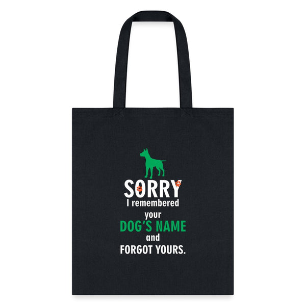 Veterinary - I remembered your dogs name Cotton Tote Bag-Tote Bag | Q-Tees Q800-I love Veterinary