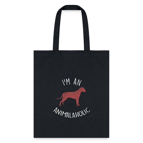 Veterinary - I'm an animalaholic Cotton Tote Bag-Tote Bag | Q-Tees Q800-I love Veterinary